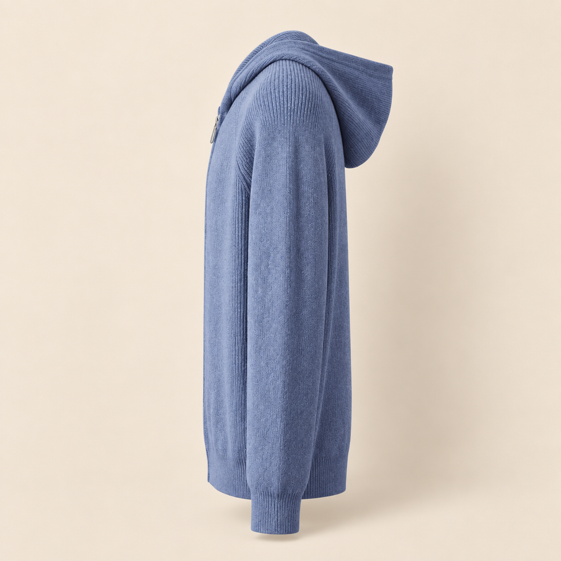 Men's Zip Up Knit Hoodie