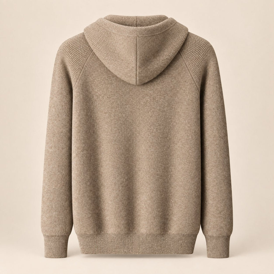 Men's Zip Up Knit Hoodie