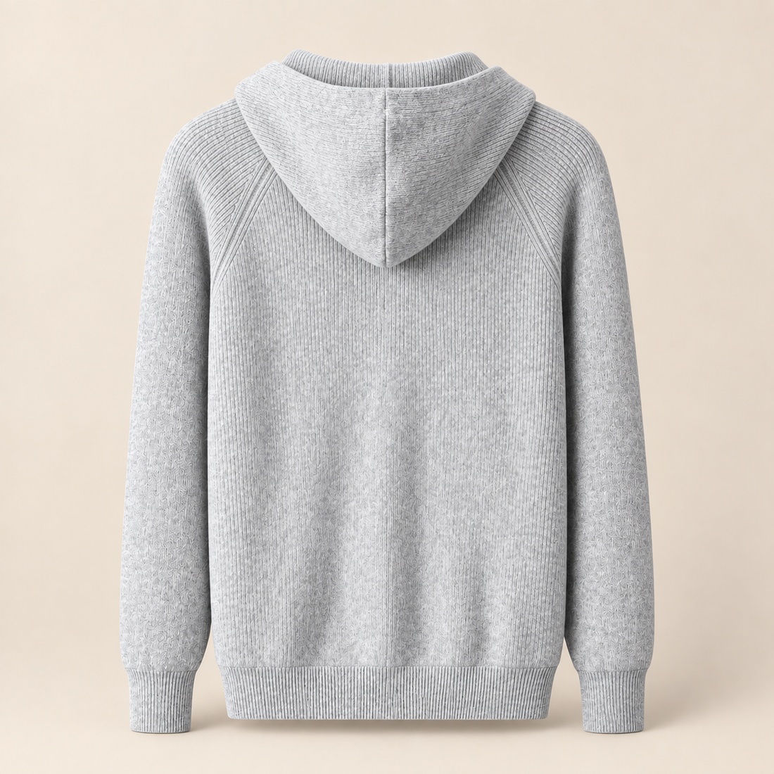 Men's Zip Up Knit Hoodie