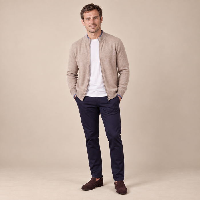 Men's Zip Sweater for Stylish Comfort