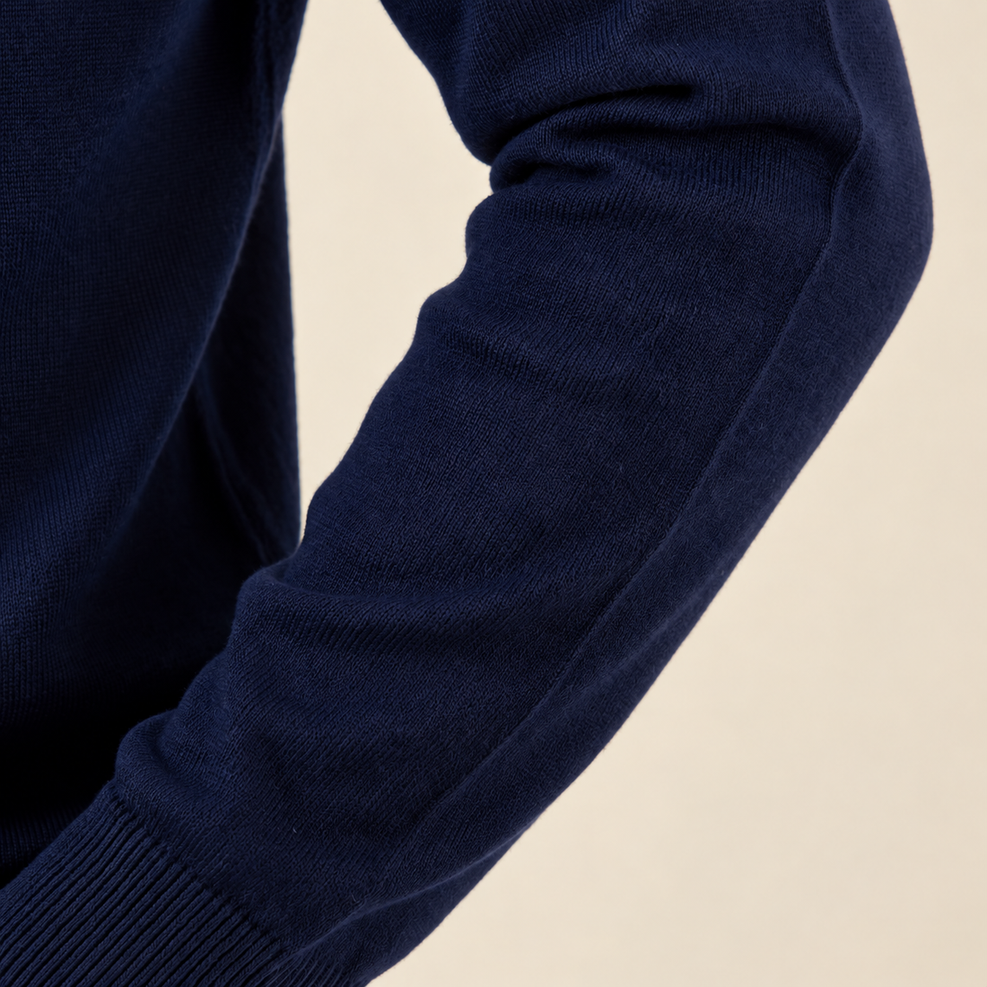 Navy Half-Zip Sweater