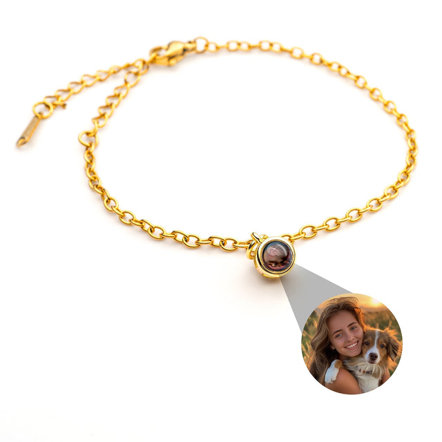 Personalized photo bracelet with your photo - delicate