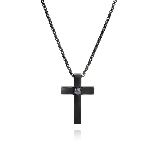 Personalized photo necklace - Cross