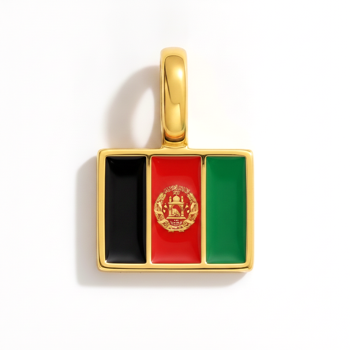 Charm - Flag Rectangular – Gold