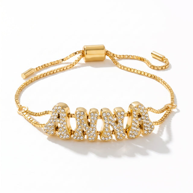 Bubble Letter Bracelet