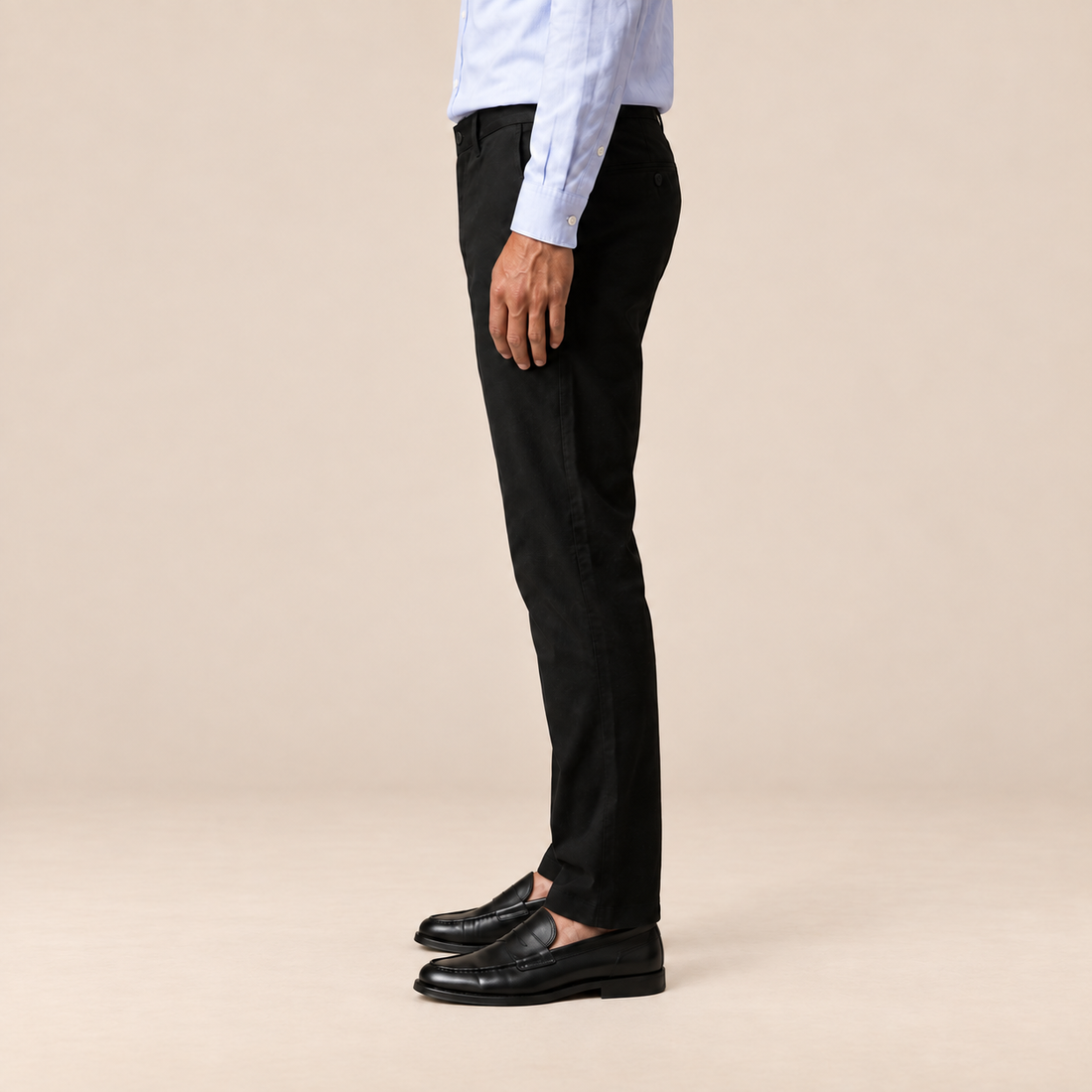 Men's Regular Fit Straight Leg Chino Trousers