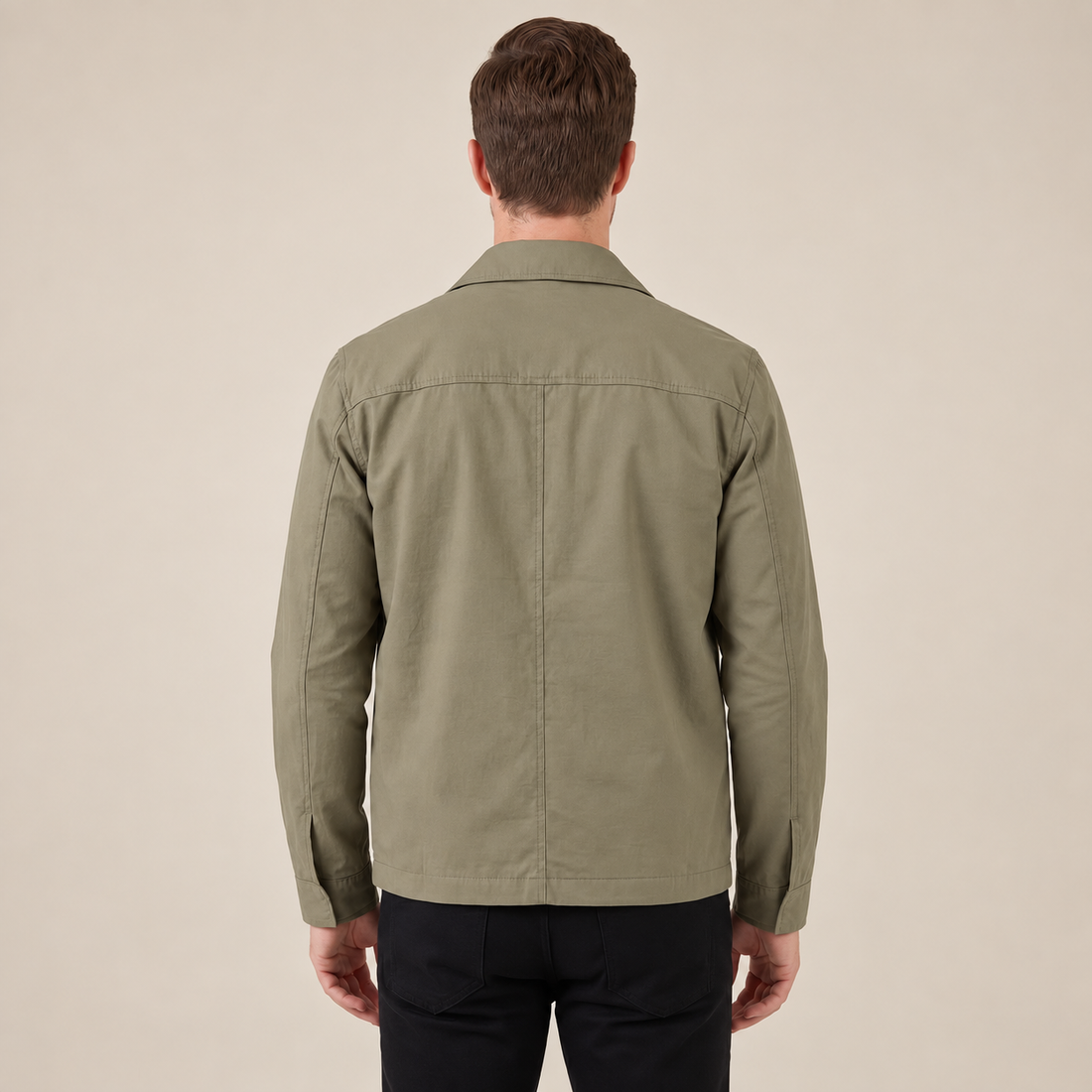 Men's Harrington Jacket with Check Lining
