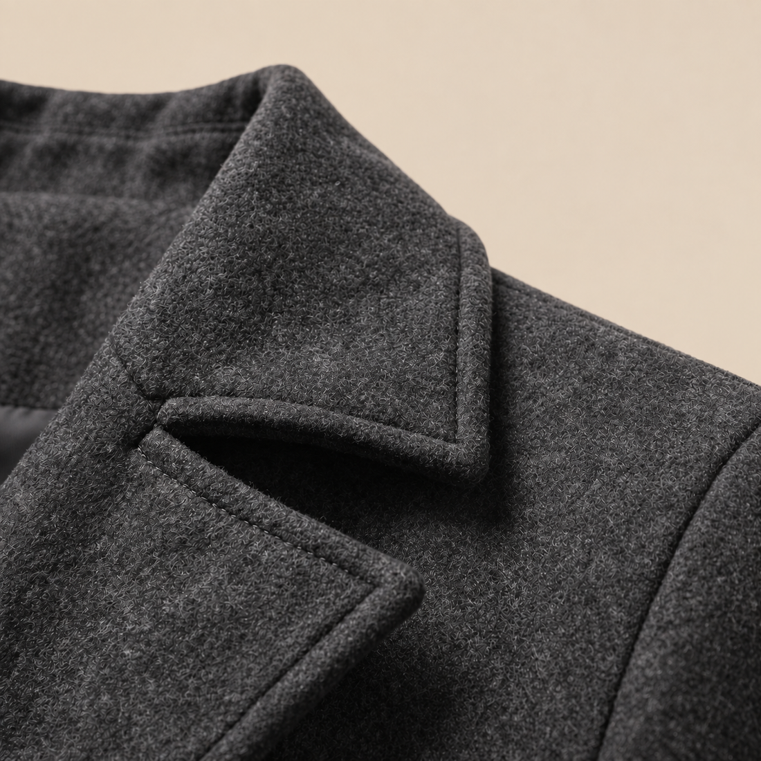 Men's Double-Breasted Overcoat