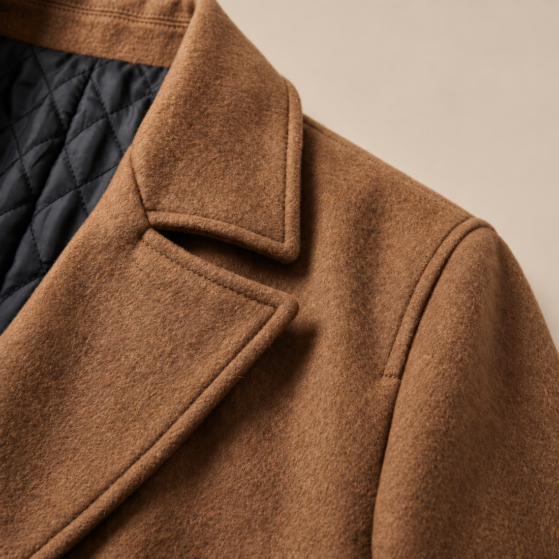 Men's Double-Breasted Overcoat