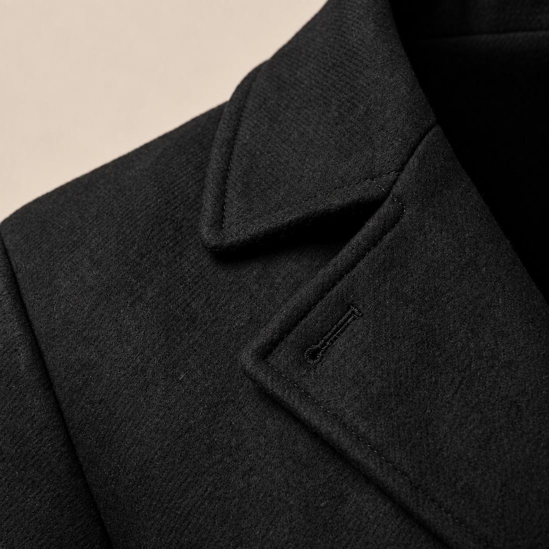 Men's Double-Breasted Overcoat