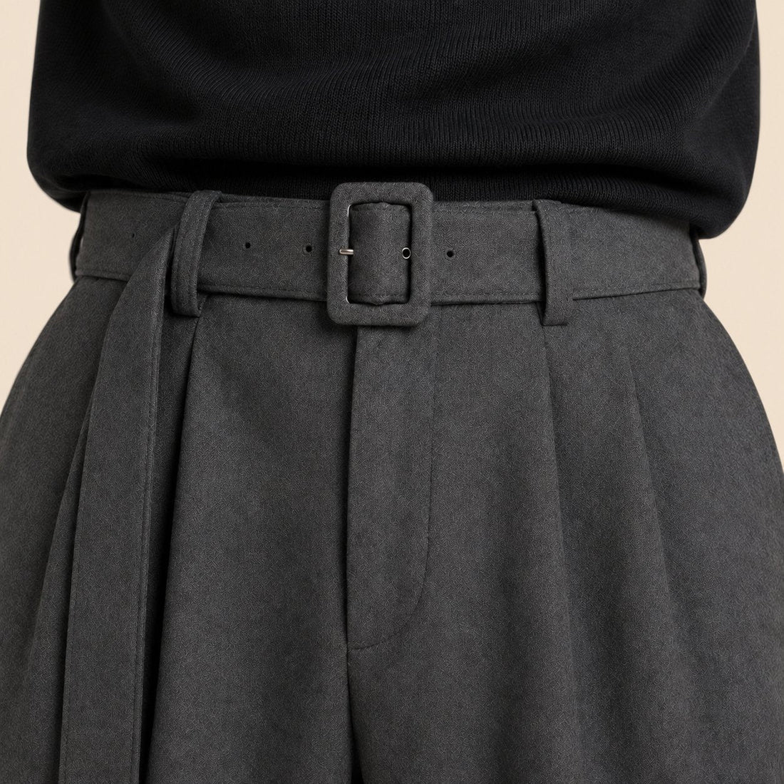Men's Trousers Straight Leg Pleated Tailored