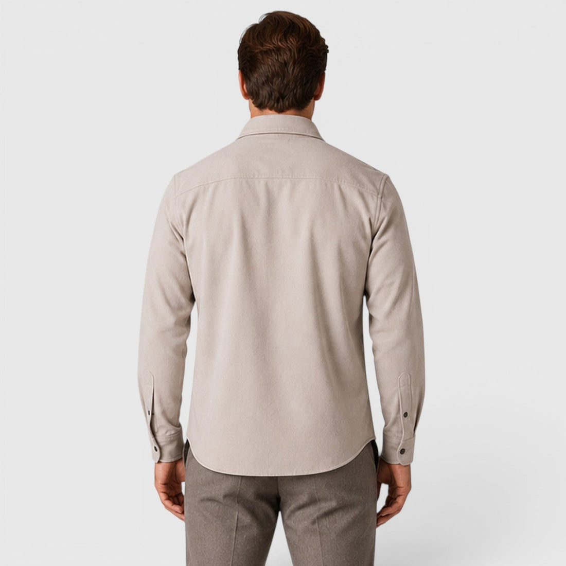 Men's Brushed Slim-Fit Overshirt