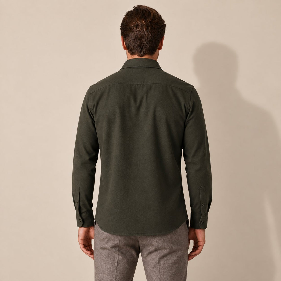 Men's Brushed Slim-Fit Overshirt