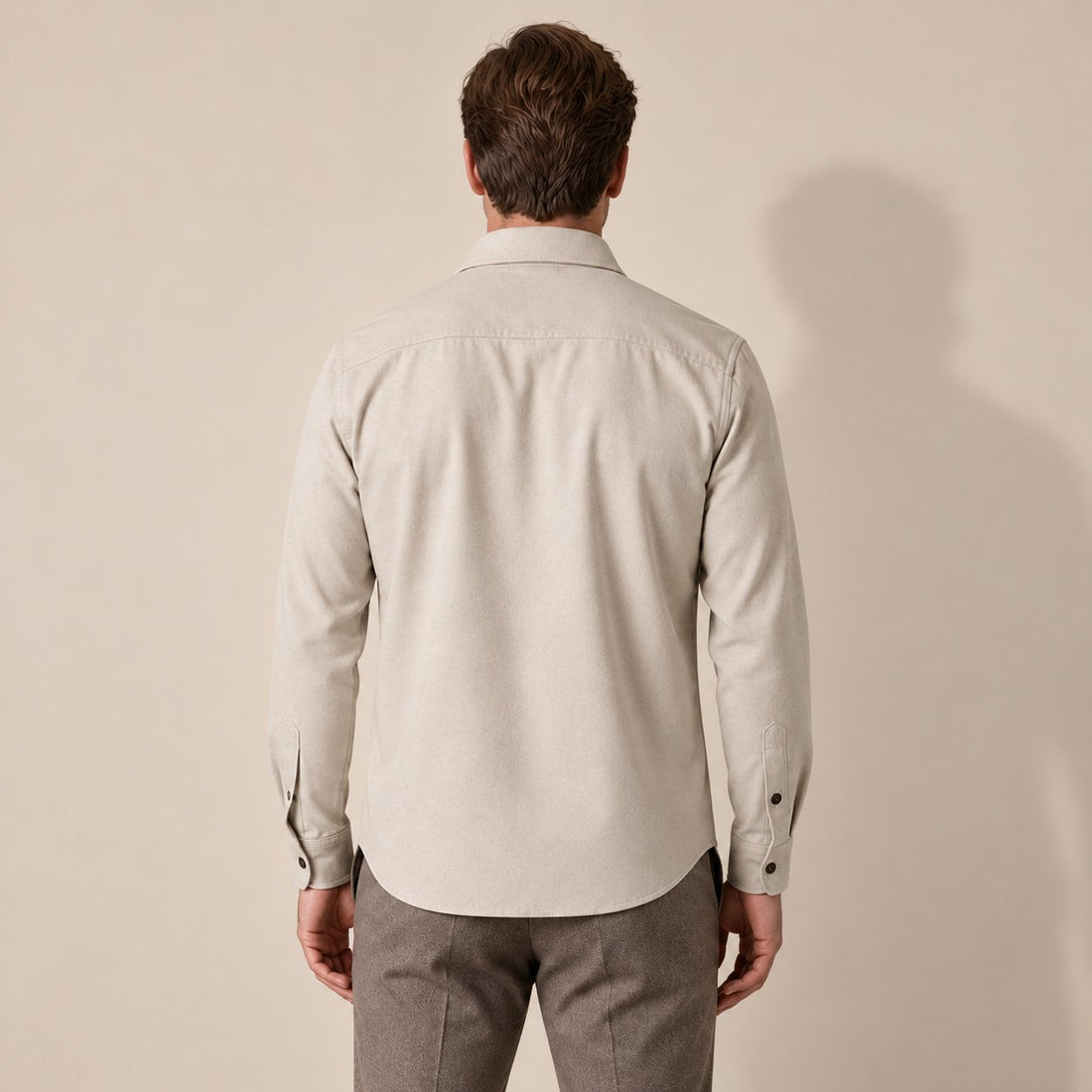 Men's Brushed Slim-Fit Overshirt