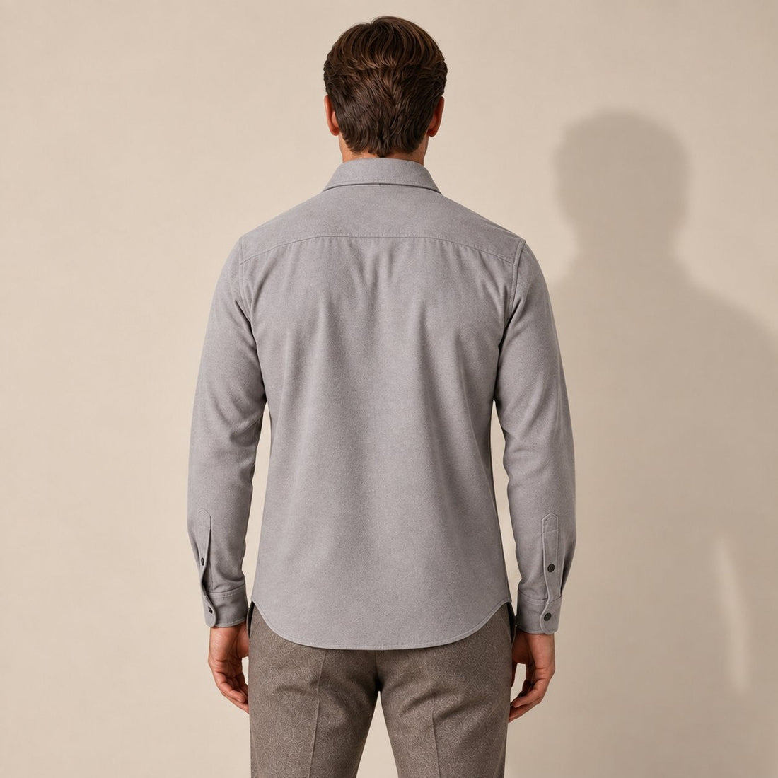 Men's Brushed Slim-Fit Overshirt